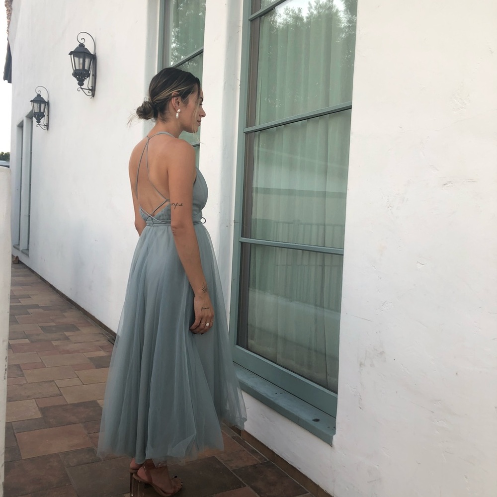 Elegant Blue Evening Dress